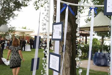 Outdoor wedding area