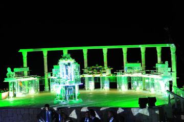 Outdoor wedding area