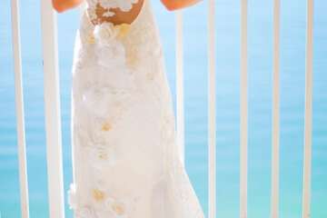 Outdoor wedding area