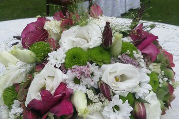 Outdoor wedding area