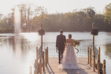 Outdoor wedding area
