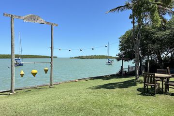 Outdoor wedding area