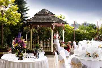 Outdoor wedding area