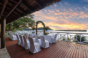 Outdoor wedding area