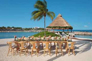 Outdoor wedding area