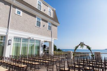 Outdoor wedding area