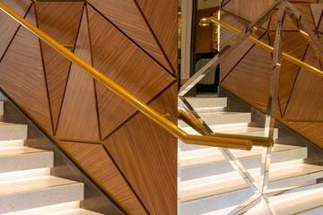 Handrails in stairways