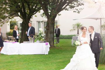 Outdoor wedding area