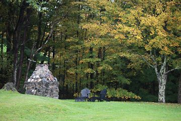 Outdoor wedding area