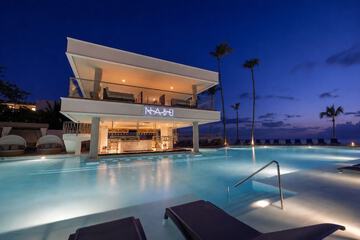 Swim-up bar