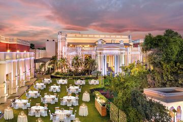 Outdoor banquet area