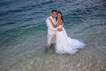 Outdoor wedding area