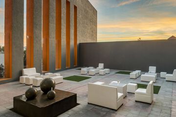 Outdoor banquet area