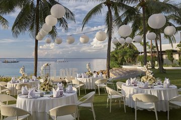 Outdoor wedding area