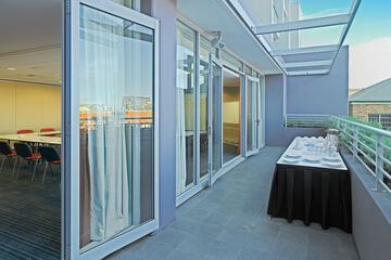 Outdoor banquet area