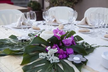 Outdoor wedding area
