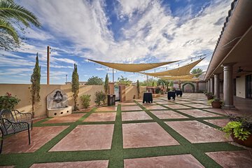 Outdoor banquet area