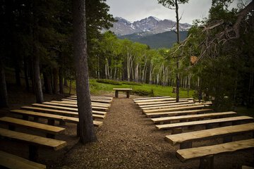 Outdoor wedding area
