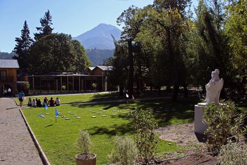Outdoor banquet area