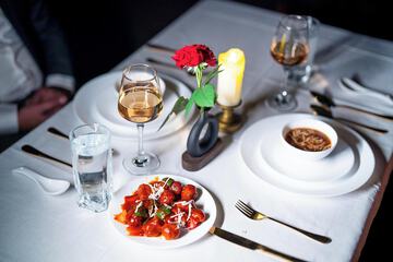 Couples dining