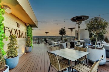 Outdoor banquet area