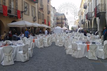 Outdoor wedding area