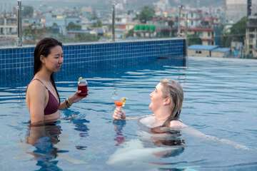 Rooftop pool