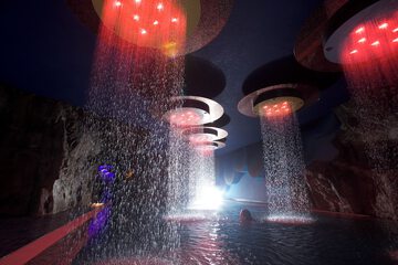 Pool waterfall