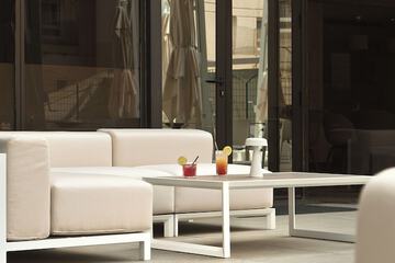 Outdoor banquet area