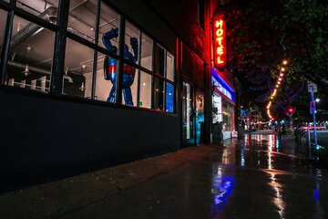 Front of property - evening/night