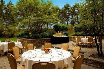 Outdoor banquet area