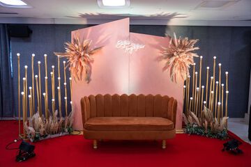 Outdoor wedding area