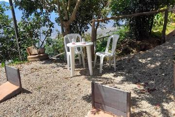 Outdoor wedding area