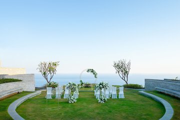Outdoor wedding area
