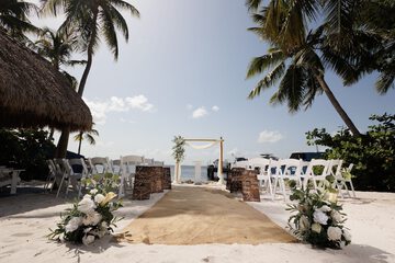 Outdoor wedding area