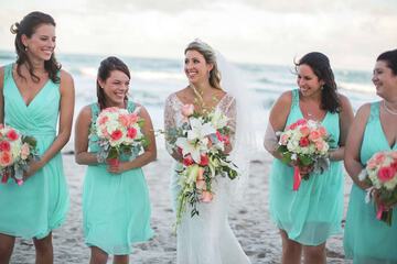 Outdoor wedding area