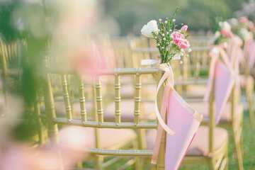 Outdoor banquet area