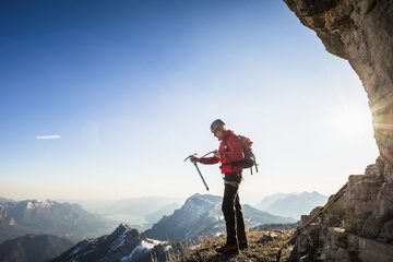 Outdoor rock climbing