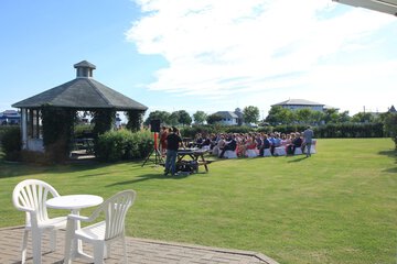 Outdoor wedding area