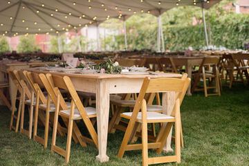 Outdoor wedding area