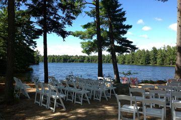 Outdoor wedding area