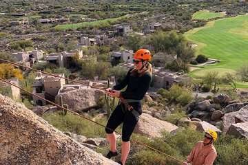 Outdoor rock climbing