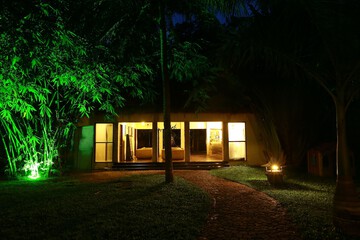 Front of property - evening/night