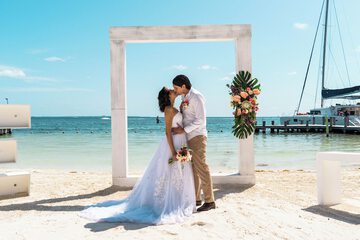 Outdoor wedding area