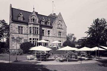 Outdoor wedding area