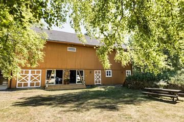 Outdoor wedding area