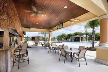 Poolside bar