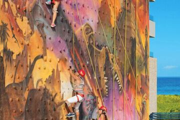 Outdoor rock climbing