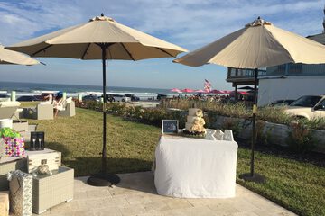 Outdoor wedding area