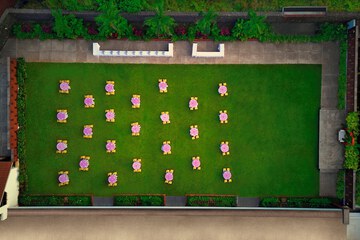 Outdoor wedding area
